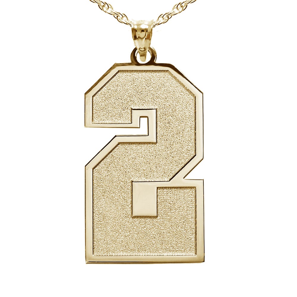 Single Number Charm or Pendant