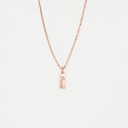 Dainty Name Tag Necklace with Box Chain