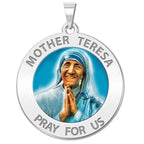 Mother Teresa Religious Medal "Color