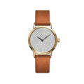 Custom Swiss QuartzLine Fingerprint Leather Band Watch
