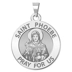 Saint Phoebe Religious Medal "Round
