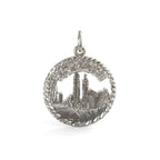Atlanta Skyline Open Rope Disc Charm(3729)