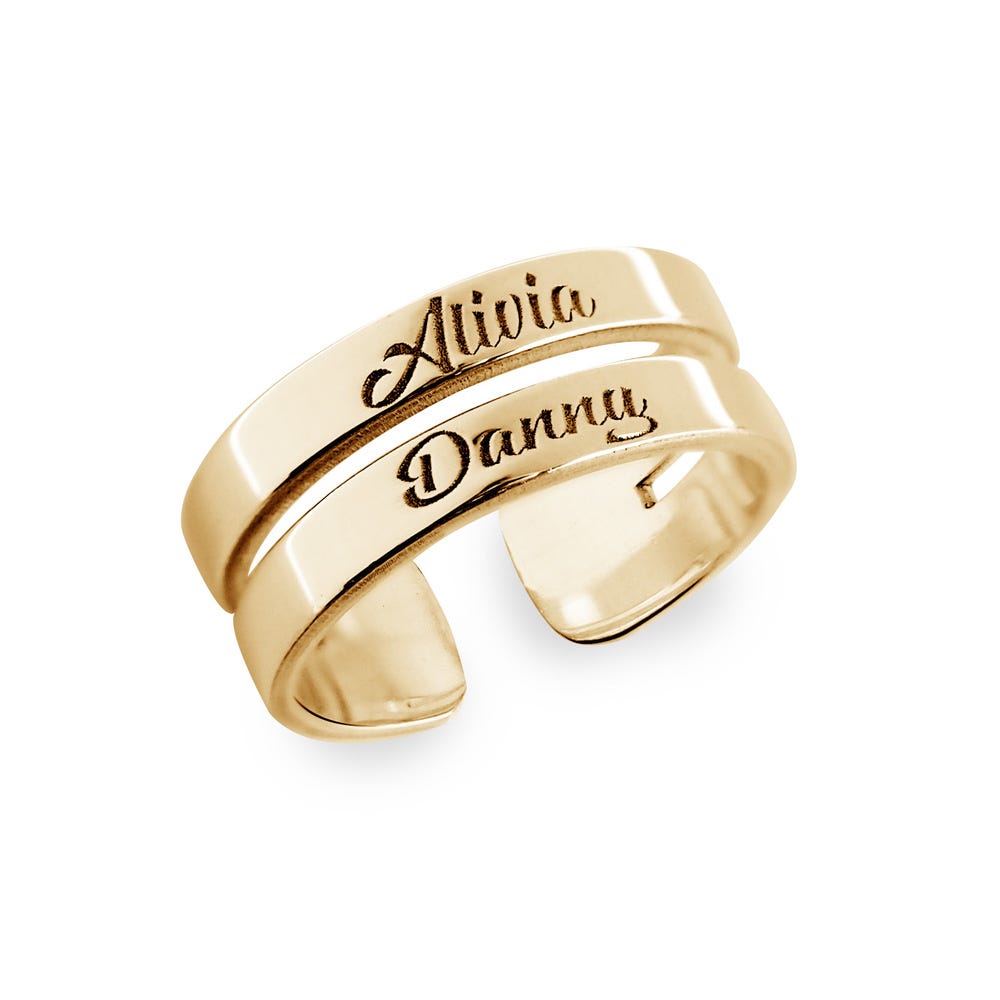 Sterling Silver Personalized Name Ring