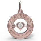 April Love Birthstone Charm