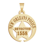 Personalized New Orleans Louisian Police Badge with Your Rank and Number