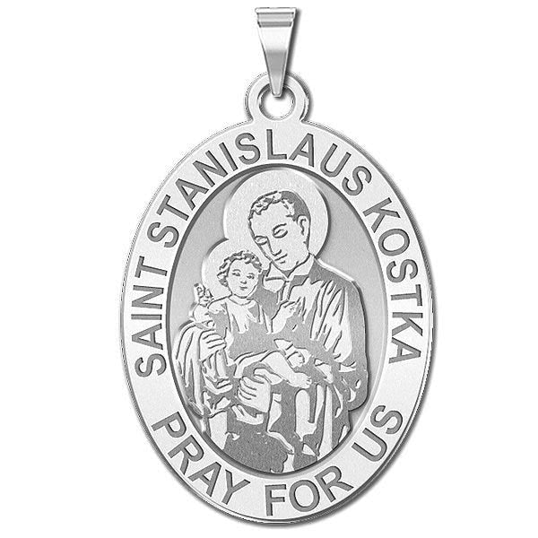 Saint Stanislaus Kostka - Oval Religious Medal