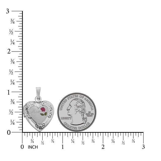 Mom Heart Photo Locket