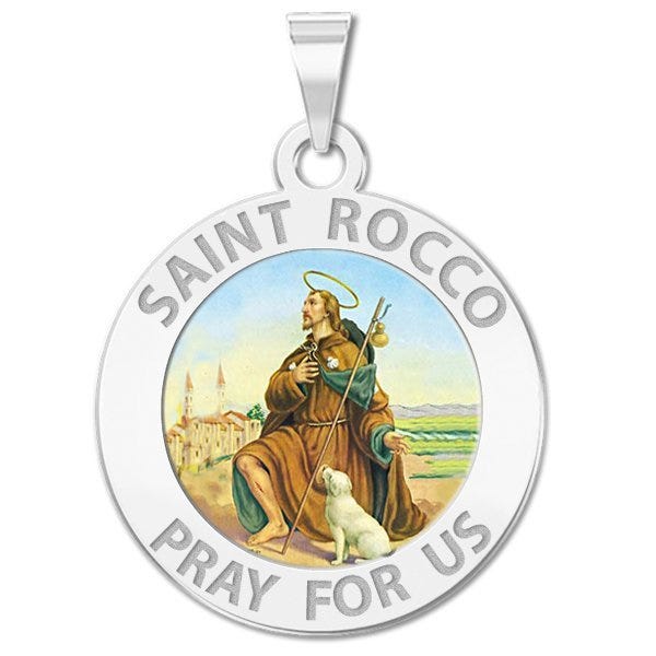 Saint Rocco Religious Medal