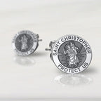 Saint Christopher Protect Us Earrings