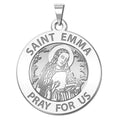 Saint Emma Round Religious Medal