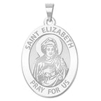 Saint Elizabeth (Mary's Cousin) Oval Religious Medal