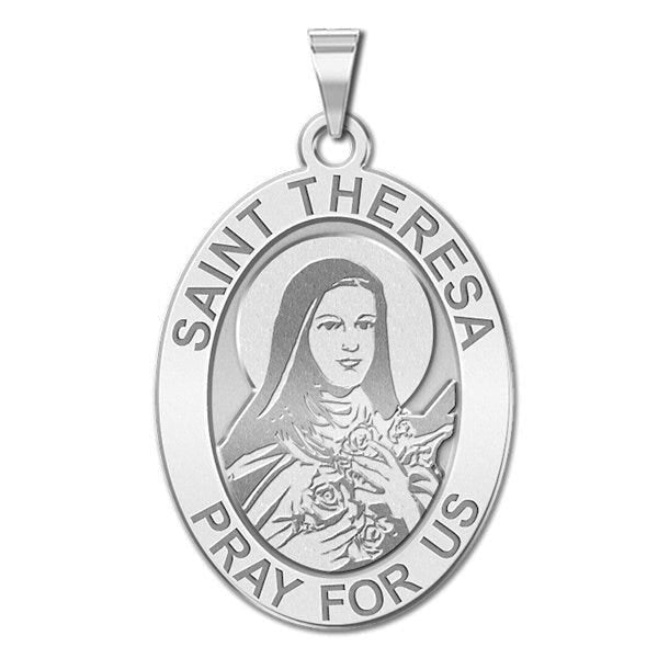 Saint Theresa - Oval Religious Medal