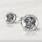 Saint Michael Protect Us Earrings