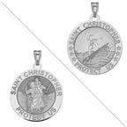 Surfing Or Surf - Saint Christopher Doubledside Sports Religious Medal