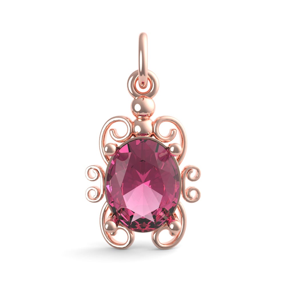 Filigree October Stone Charm(4764-010)