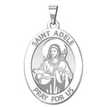 Saint Adele Oval Round Religious Medal