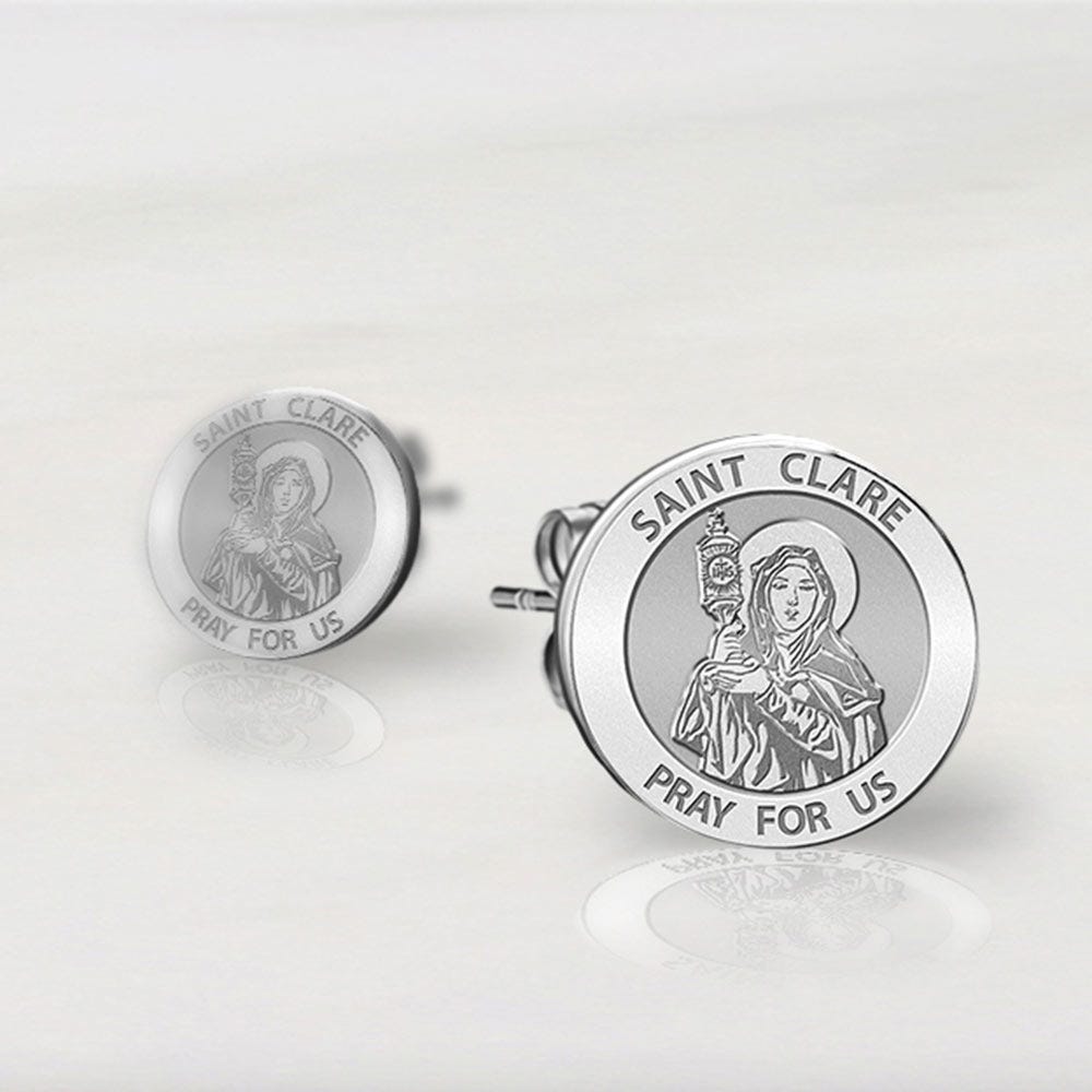 Saint Clare Of Assisi Earrings