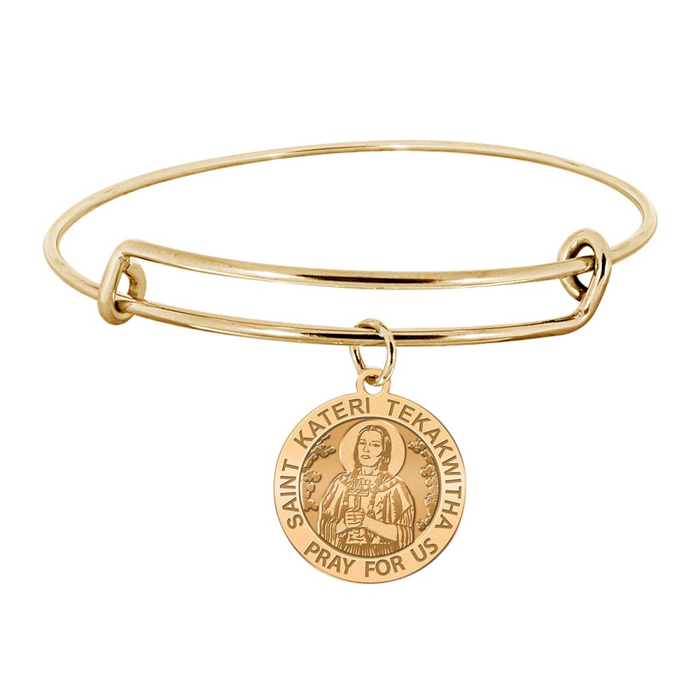Saint Kateri Tekakwitha Expandable Bracelet