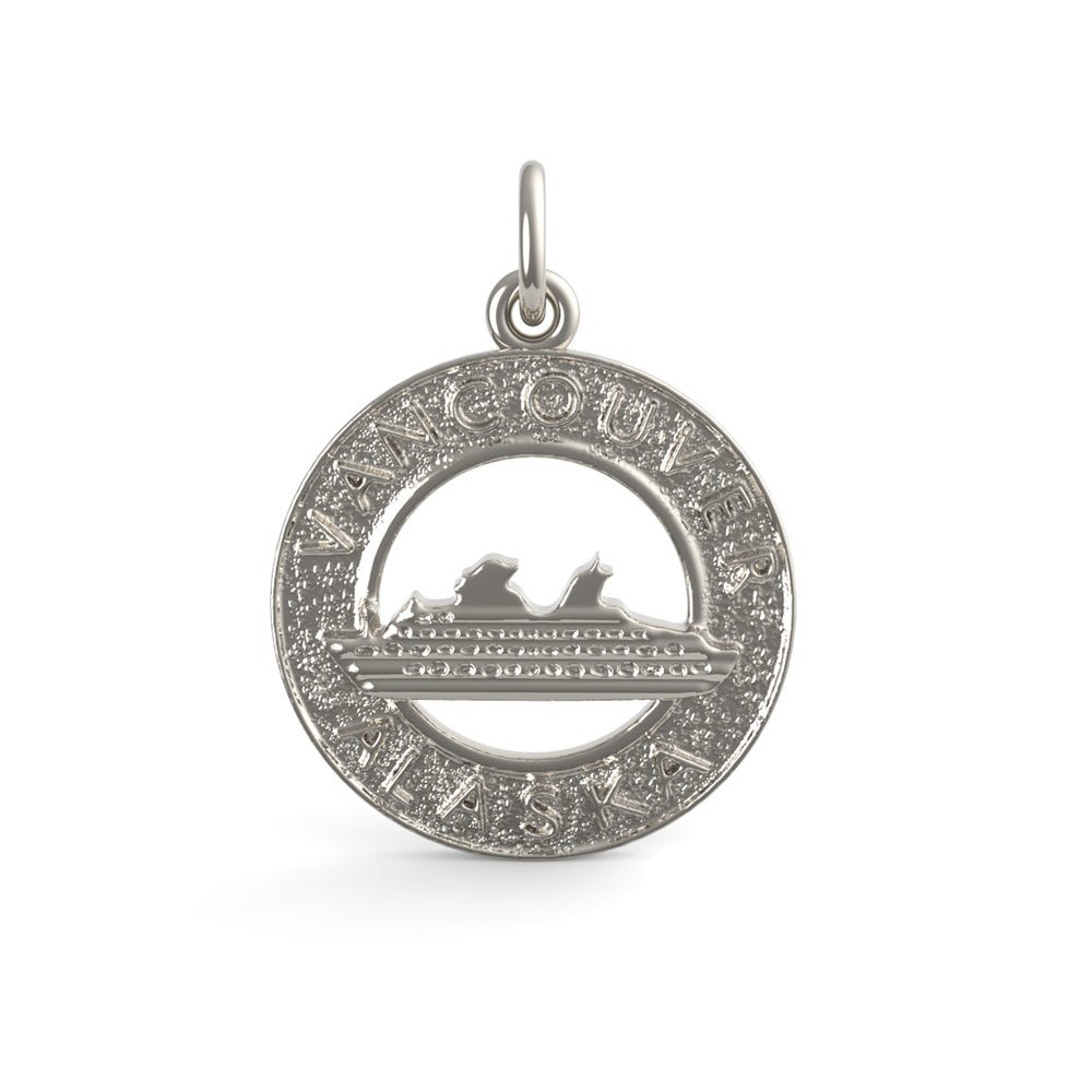 Vancouver Alaska Cruise Ship Ring Charm