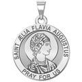 Saint Aelia Flavia Augustus Round Religous Medal