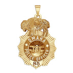 Personalized Omaha Nebraska Police Badge with Your Rank and Number