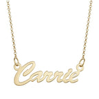 Script Name Necklace with Chain
