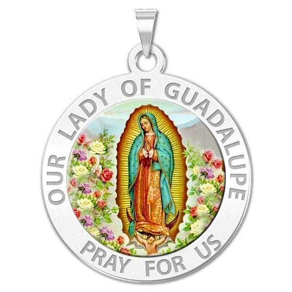 Our Lady Of Guadalupe Religious Medal "Color"