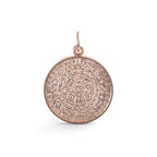 Aztec Sun Charm (Engravable)