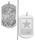 Saint Michael Double Sided Army Dog Tag Medal