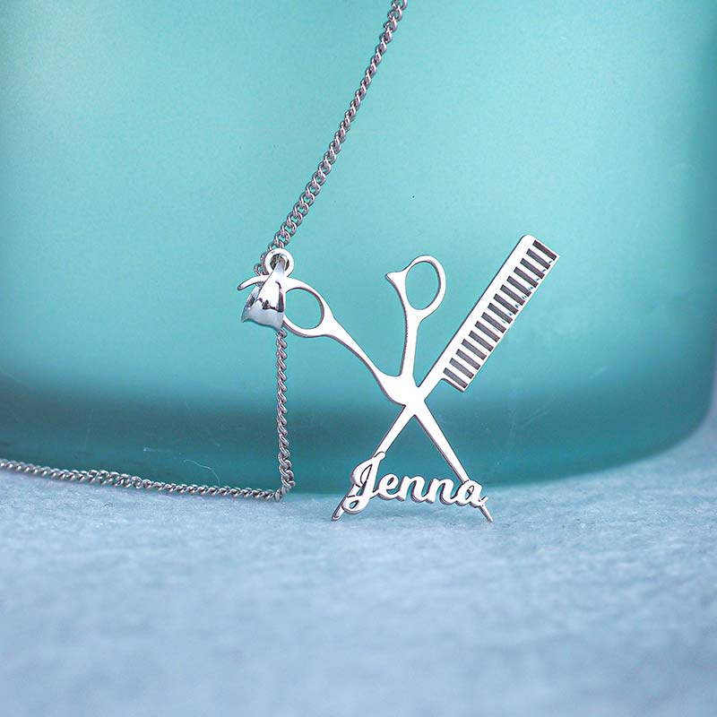 Personalized Hairdresser's Name Necklace