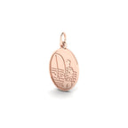 Fisherman Oval Disc Charm