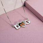 Initial Photo Heart Pendant