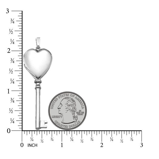 Classic Key Heart Photo Locket