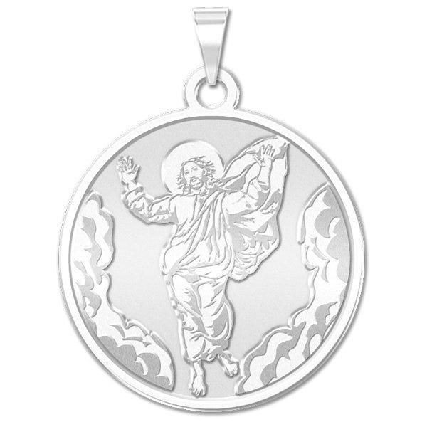 Ascension of Jesus Round Religious Medal