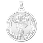 Ascension of Jesus Round Religious Medal