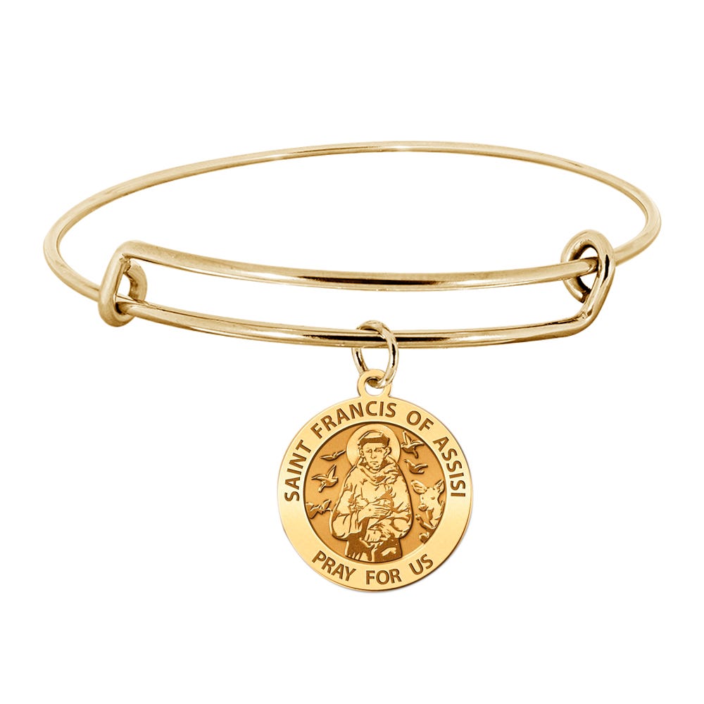 Saint Francis Of Assisi Expandable Bracelet