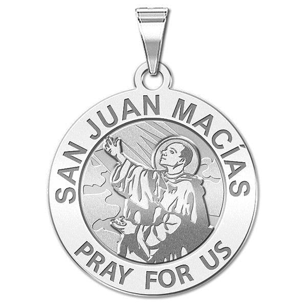 San Juan Macias Round Religious Medal