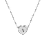 Petite Heart Initial Necklace