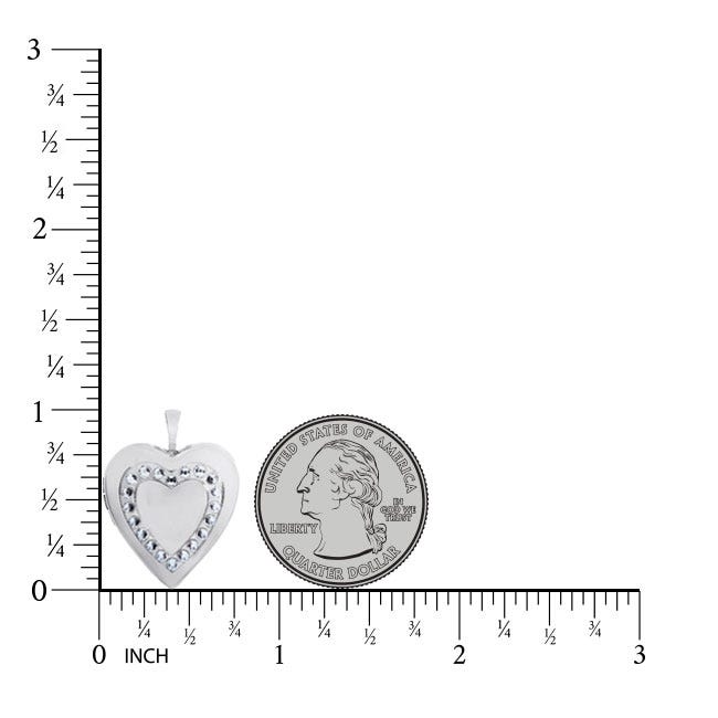 Swarovski Crystal Heart Photo Locket
