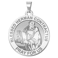 Blessed Herman Contractus Round Religious Medal