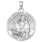 Blessed Herman Contractus Round Religious Medal