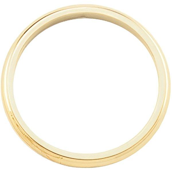 14K Yellow Gold Approx. 0.28 Inch Half-Round Wedding Band