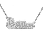 Personalized Mother's & Daughter Pendant with 18" Chain