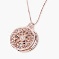 Ornate Round Swivel Locket with Diamond