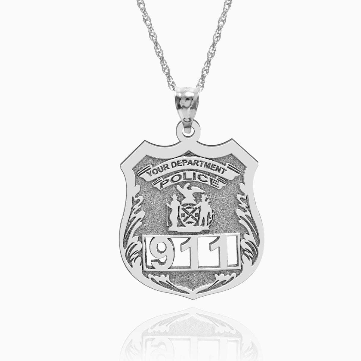 Personalized Police Badge with Your Number & Department