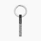 Personalized Fingerprint Vertical 3D Bar Keychain
