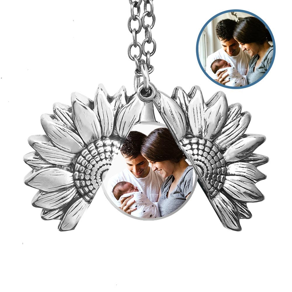 Exclusive Sunflower Photo Necklace