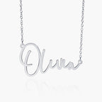 Modern Script Name Necklace with Chain Included