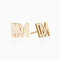 Monogram Overlapping Initial Earrings