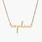 Simple Elegance Script Name Necklace